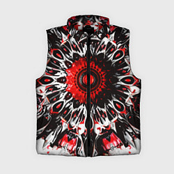Женский жилет Красная сюрреалистичная абстракция, цвет: 3D-красный