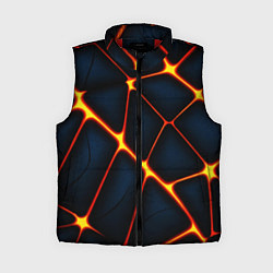 Женский жилет Каменный разлом с лавой