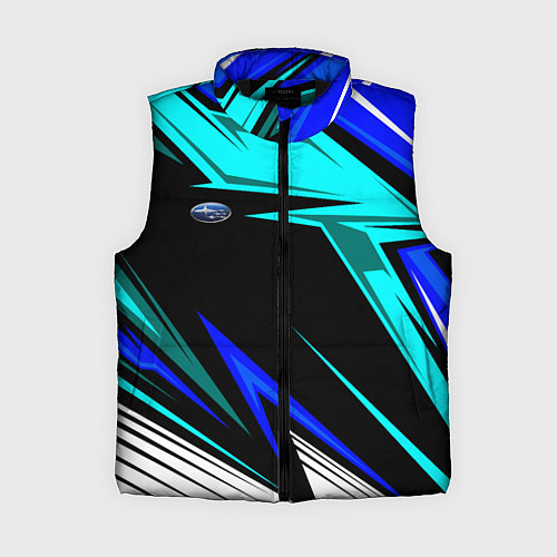 Женский жилет Субару - синий спорт / 3D-Черный – фото 1
