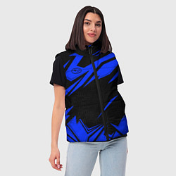 Женский жилет Субару - синий, цвет: 3D-черный — фото 2