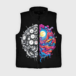 Женский жилет Правое и левое полушарие