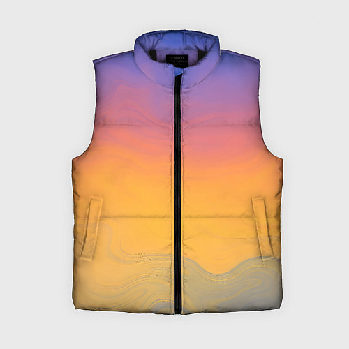 Женский жилет Яркий градиент / 3D-Черный – фото 1
