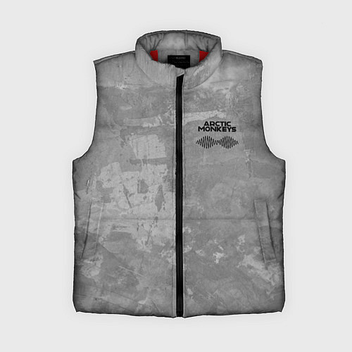 Женский жилет Arctic Monkeys - серый бетон / 3D-Красный – фото 1