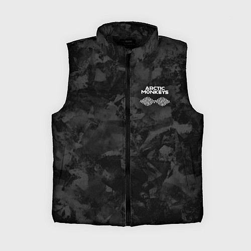 Женский жилет Arctic Monkeys - серый тайдай / 3D-Черный – фото 1