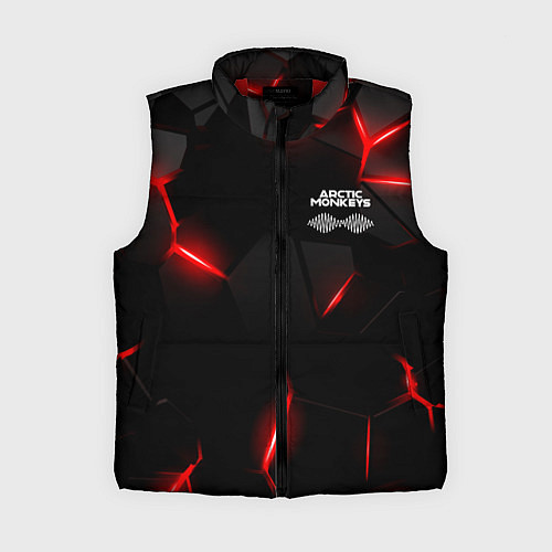 Женский жилет Arctic Monkeys - неоново красные плиты / 3D-Красный – фото 1