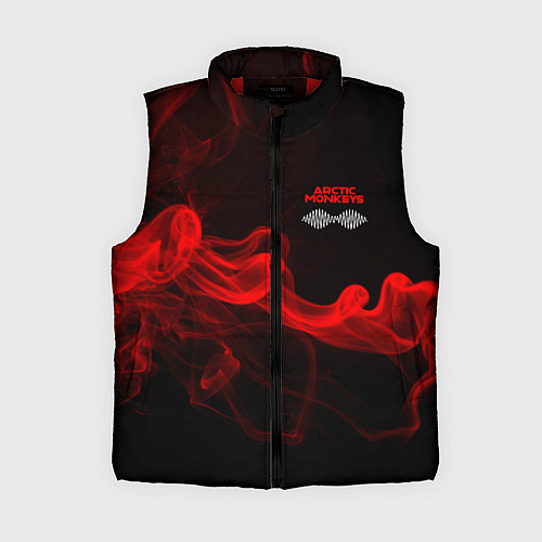 Женский жилет Arctic Monkeys - красный дым / 3D-Красный – фото 1