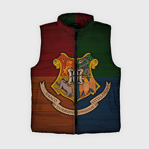 Женский жилет Hogwarts emblem / 3D-Черный – фото 1