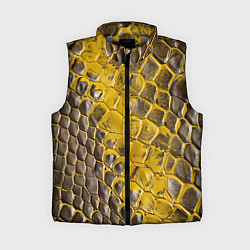 Женский жилет Красивая кожа змеи, цвет: 3D-светло-серый