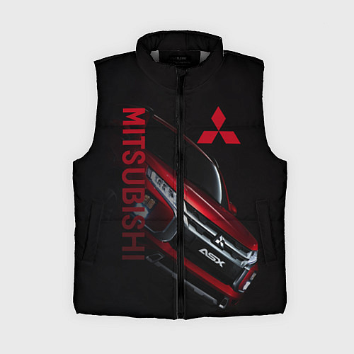 Женский жилет Mitsubishi логотип / 3D-Светло-серый – фото 1