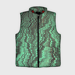 Женский жилет Разводы в зеленом цвете, цвет: 3D-красный