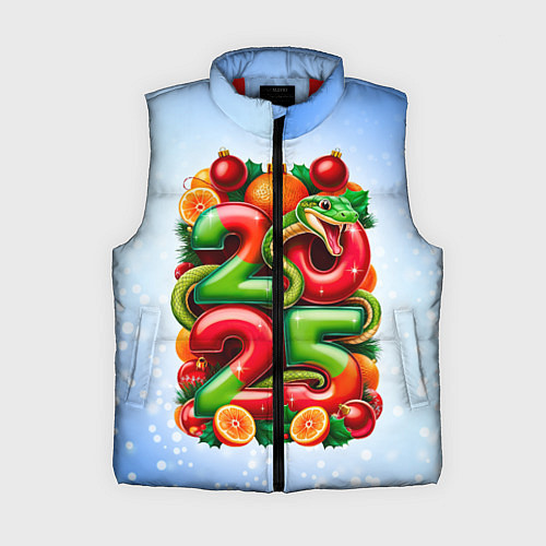 Женский жилет Змеи к нам приходят 2025 / 3D-Красный – фото 1