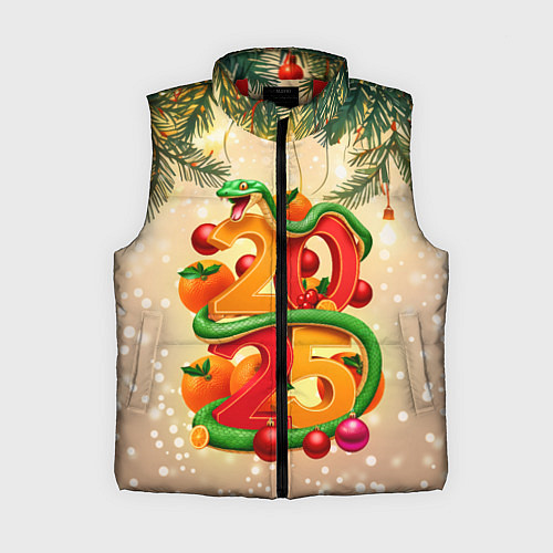 Женский жилет Веселая змея 2025 / 3D-Красный – фото 1