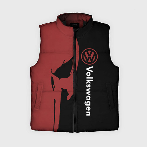 Женский жилет Volkswagen и череп / 3D-Черный – фото 1