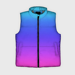 Женский жилет Градиент закат сине-розовый, цвет: 3D-светло-серый