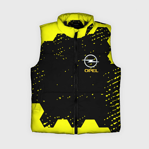 Женский жилет Opel auto hexagon steel / 3D-Черный – фото 1