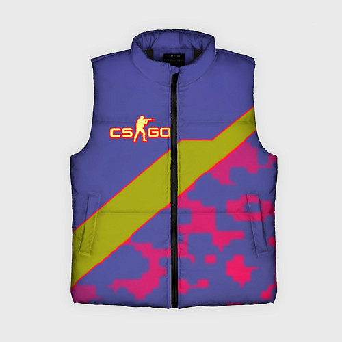 Женский жилет Counter strike camo line / 3D-Черный – фото 1