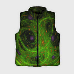 Женский жилет Зелёный дым абстракция