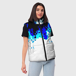 Женский жилет Синяя кровь андроида, цвет: 3D-светло-серый — фото 2