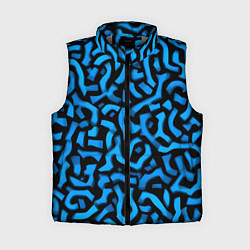Женский жилет Синее граффити, цвет: 3D-светло-серый