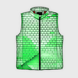 Женский жилет Зелёные кирпичики