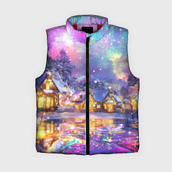 Женский жилет Настроение рождества, цвет: 3D-красный