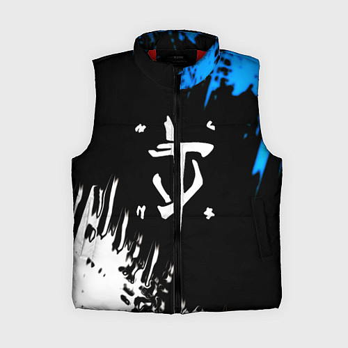 Женский жилет Doom краски лого текстура / 3D-Красный – фото 1