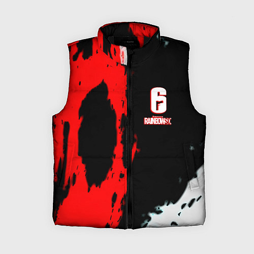 Женский жилет Rainbow six краски абстрактные / 3D-Черный – фото 1