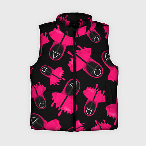 Женский жилет Стражи из игры в кальмара / 3D-Черный – фото 1