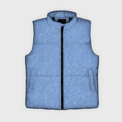 Женский жилет Холодный голубой текстурированный однотонный / 3D-Черный – фото 1