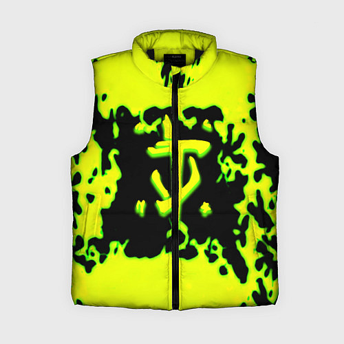 Женский жилет Doom кислотное лого краски / 3D-Черный – фото 1