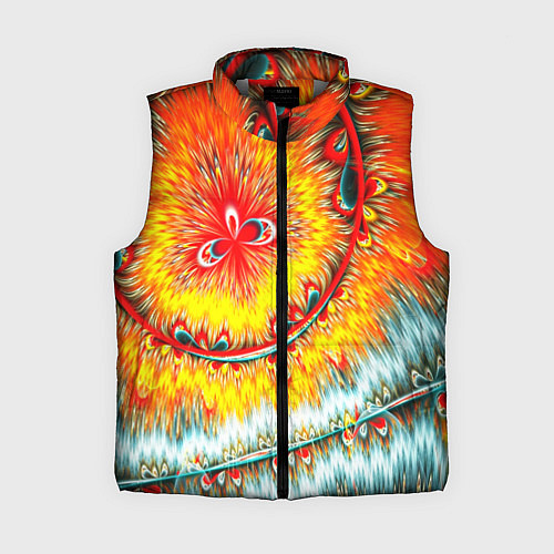 Женский жилет Оптические краски текстура / 3D-Светло-серый – фото 1