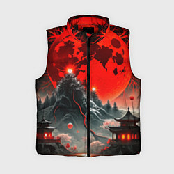Женский жилет Японская черная гора, цвет: 3D-черный