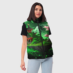 Женский жилет Green nature Japan, цвет: 3D-красный — фото 2