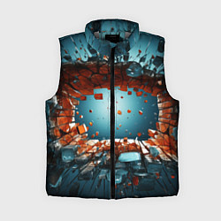 Женский жилет Объемная дыра из частиц