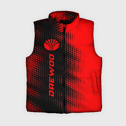 Женский жилет Daewoo - red gradient по-вертикали / 3D-Черный – фото 1