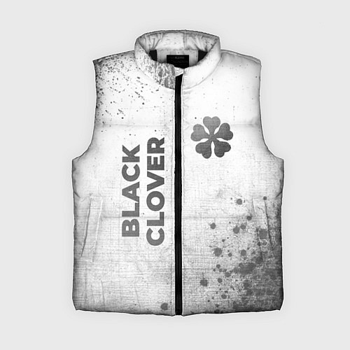 Женский жилет Black Clover - white gradient вертикально / 3D-Черный – фото 1