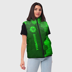 Женский жилет Yamaha - green gradient по-вертикали, цвет: 3D-черный — фото 2