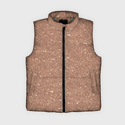 Женский жилет Пастельный коричневый текстура