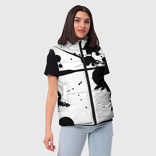 Женский жилет Art blots - vanguard / 3D-Красный – фото 3