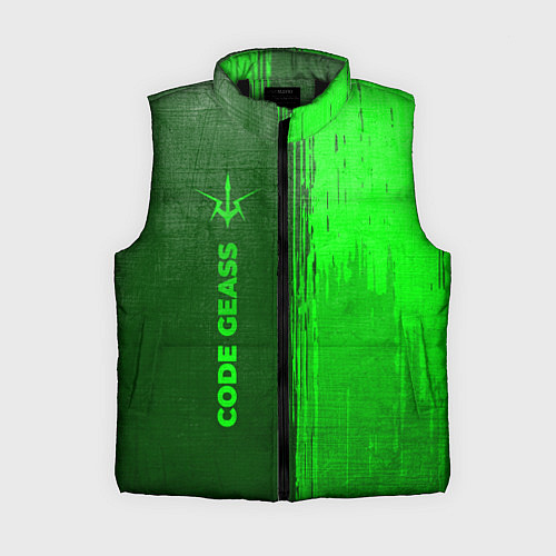 Женский жилет Code Geass - green gradient по-вертикали / 3D-Черный – фото 1