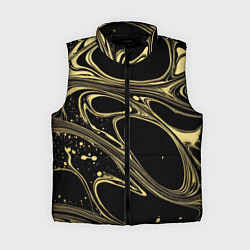 Женский жилет Разводы в виде кругов и линий - текстура