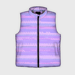 Женский жилет Нежный сиреневый полосатый