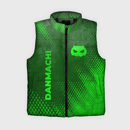Женский жилет DanMachi - green gradient вертикально / 3D-Черный – фото 1
