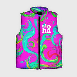 Женский жилет Abstract floral pattern - aloha