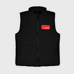 Женский жилет Punk dragonfly with paint strokes