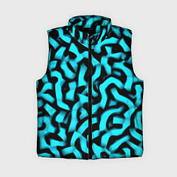 Женский жилет Бирюзовая абстракция