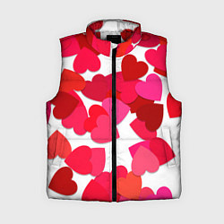 Женский жилет Сердца россыпь