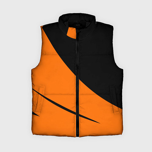 Женский жилет Чёрно-оранжевый двуцветный / 3D-Черный – фото 1