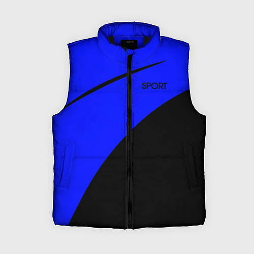 Женский жилет Sport сине-чёрный / 3D-Черный – фото 1