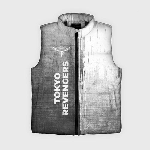 Женский жилет Tokyo Revengers - grey gradient по-вертикали / 3D-Черный – фото 1